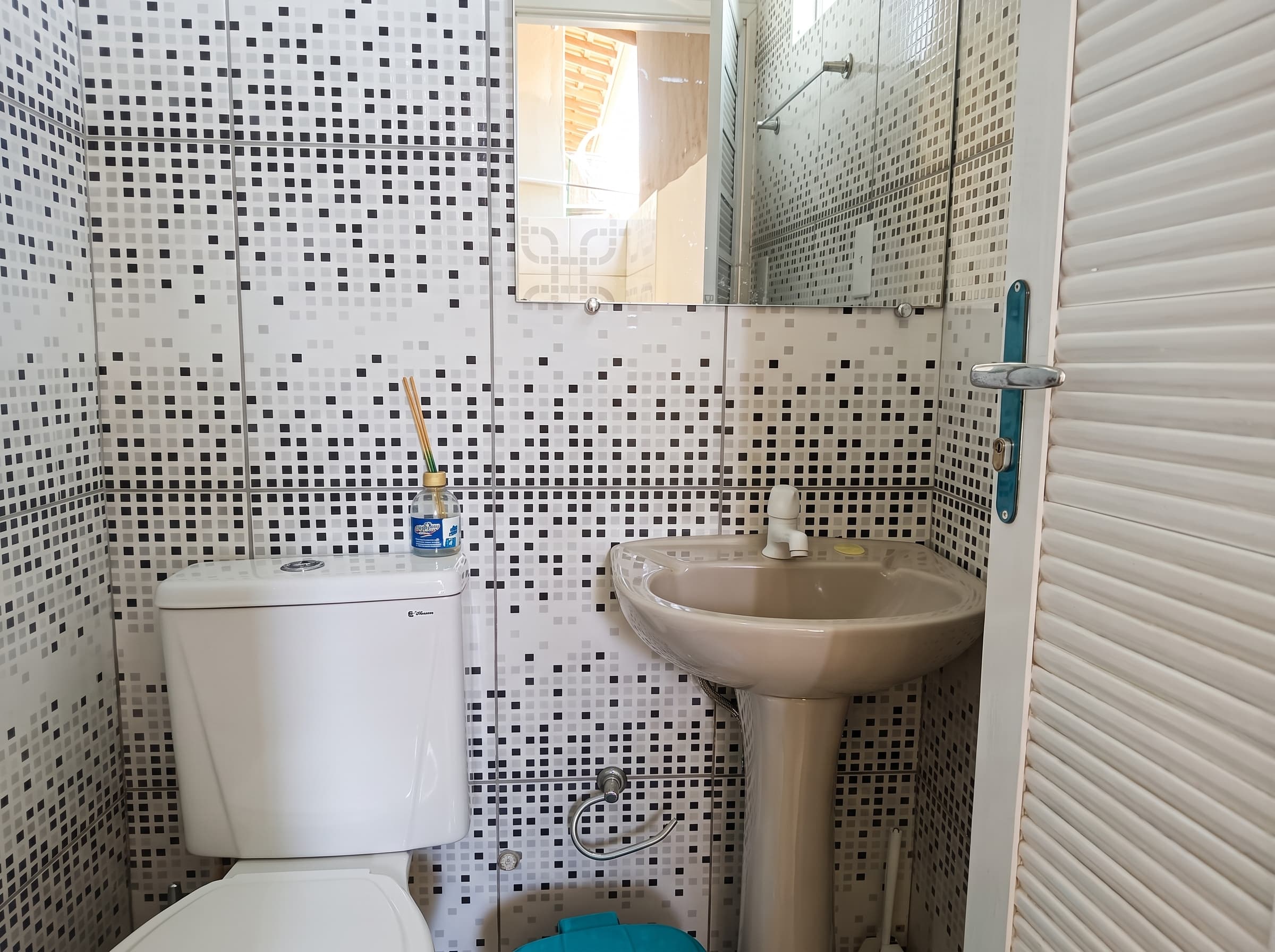 Banheiro do hostel